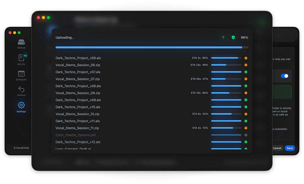 CloudChute Screenshots