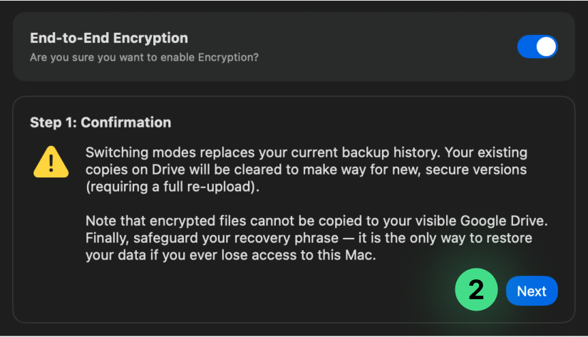 Enable Encryption